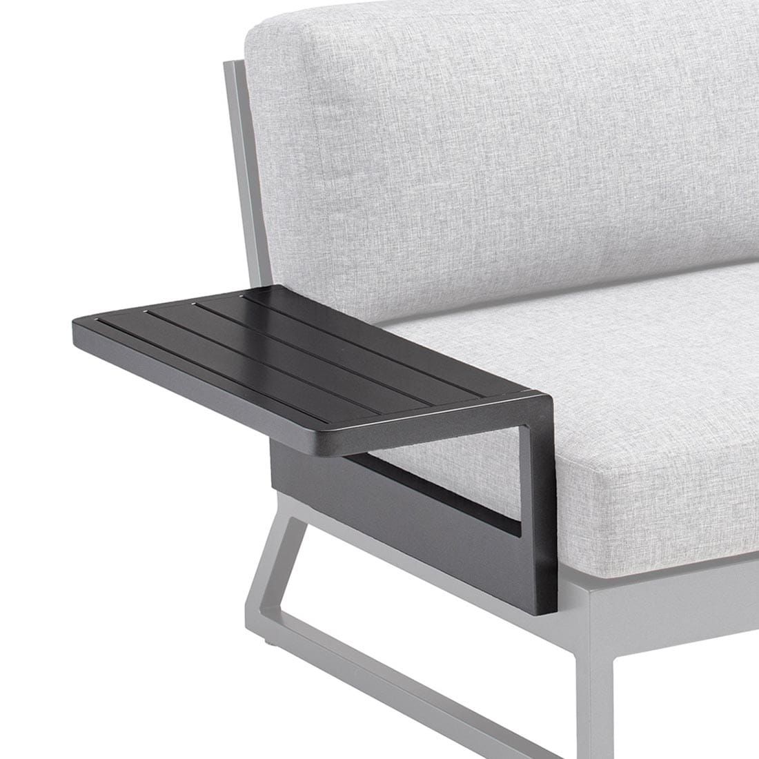 Kettler Ocean Skid Platform Loungesessel mit Hocker Alu/Olefin