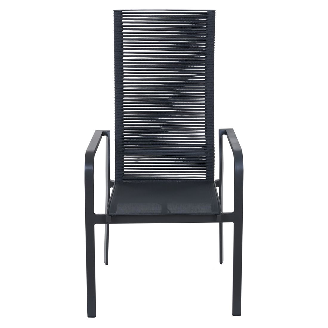 Siena Garden Carlton Stapelsessel verstellbar Aluminium/Rope
