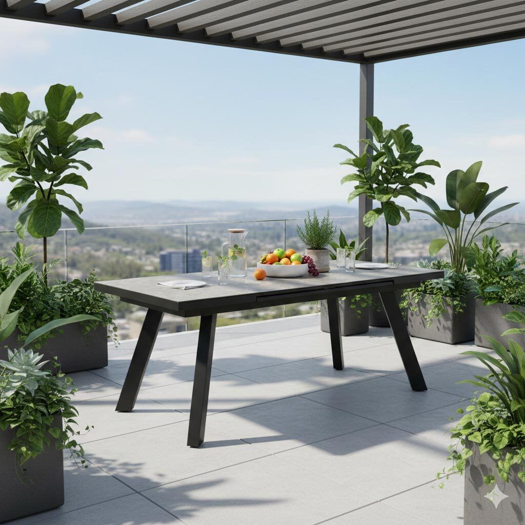 LC Garden Como Ausziehtisch 240/360x100cm Aluminium/Sinterstone