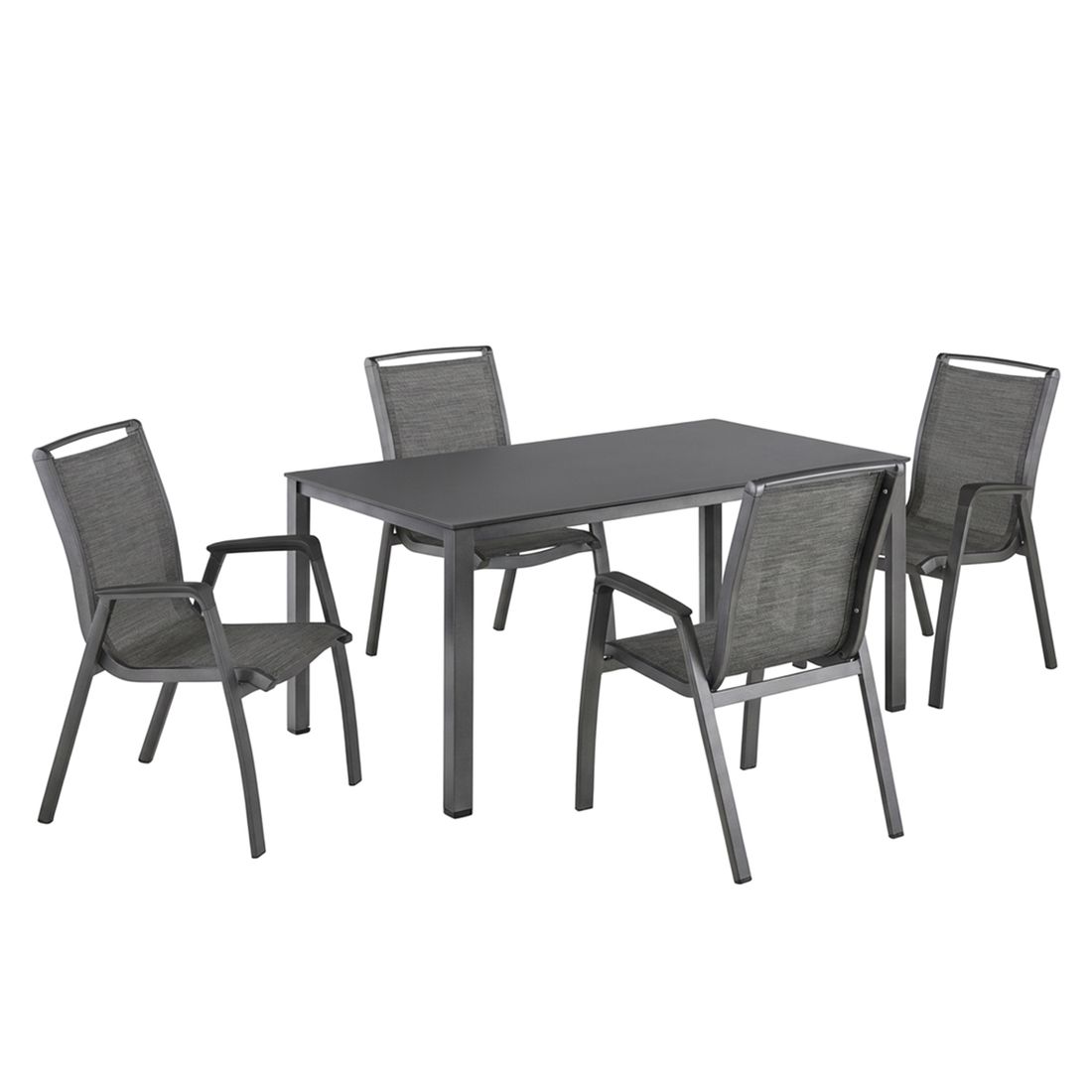 Kettler Forma II Gartenmöbel-Set M (4 Plätze) Tisch 160x95cm