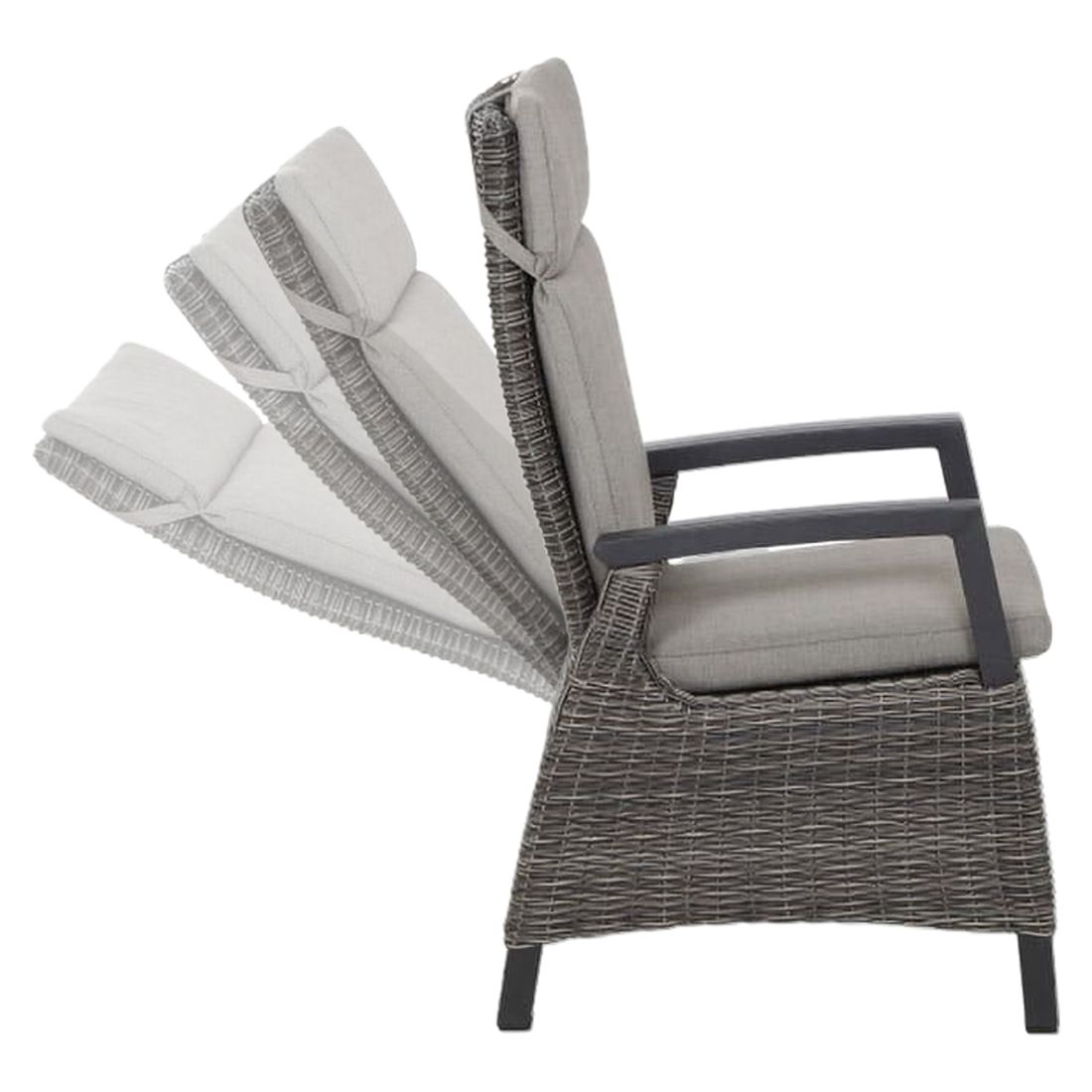 Siena Garden Corido Gartenmöbel-Set L verstellbar (6 Plätze) Tisch 200/260x100cm