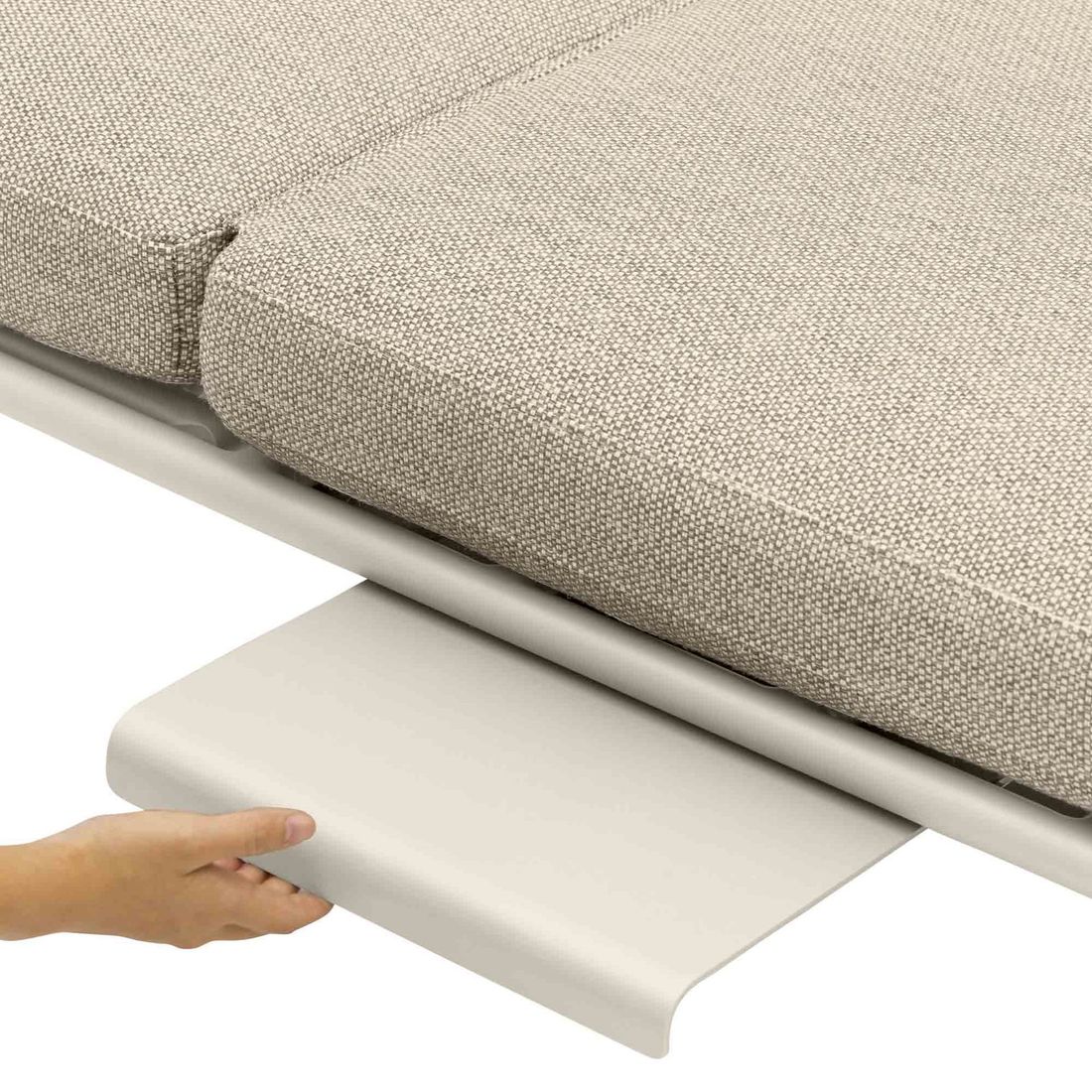 Zebra Somerset Diningsofa Aluminium/Sunproof