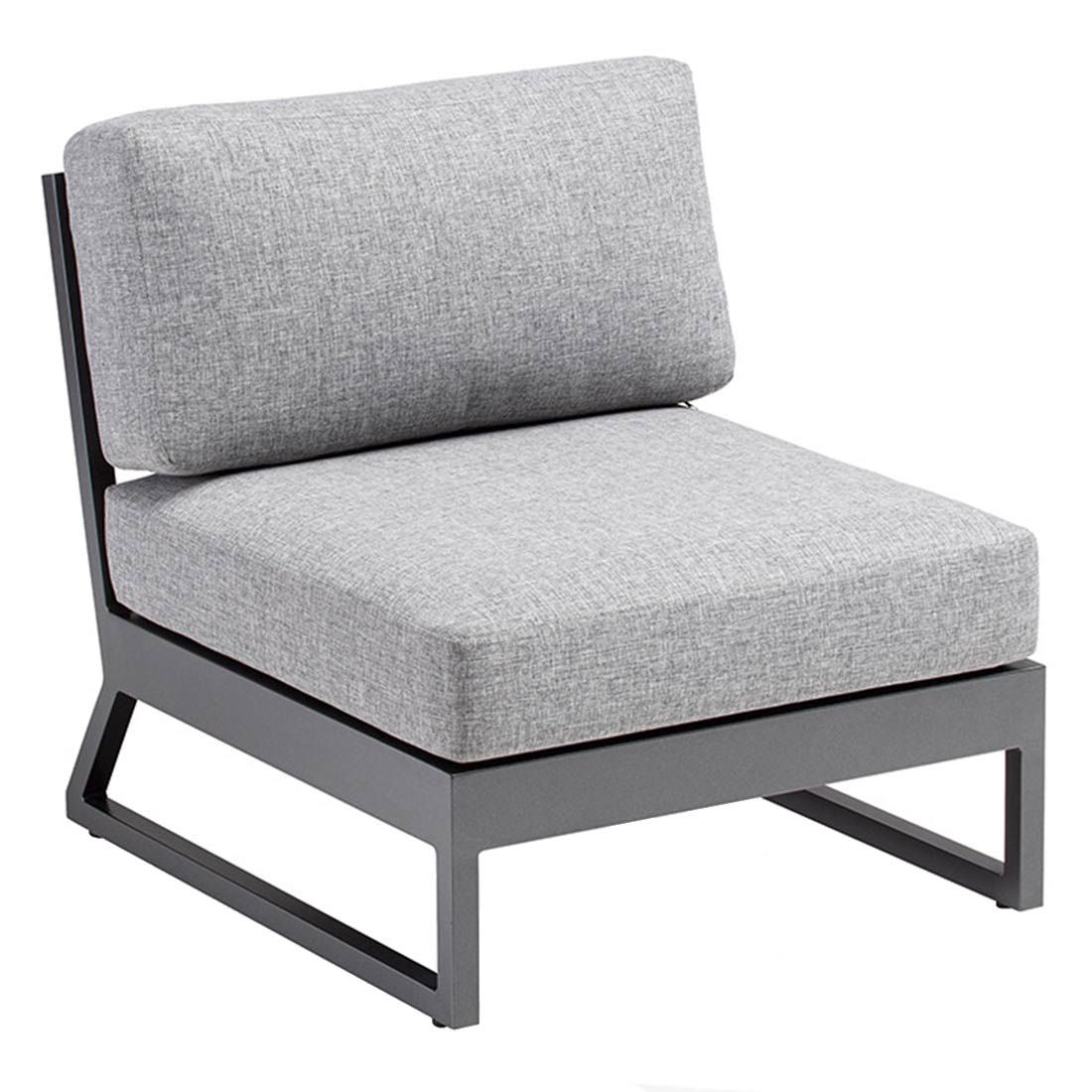 Kettler Ocean Skid Platform Loungesessel mit Hocker Alu/Olefin