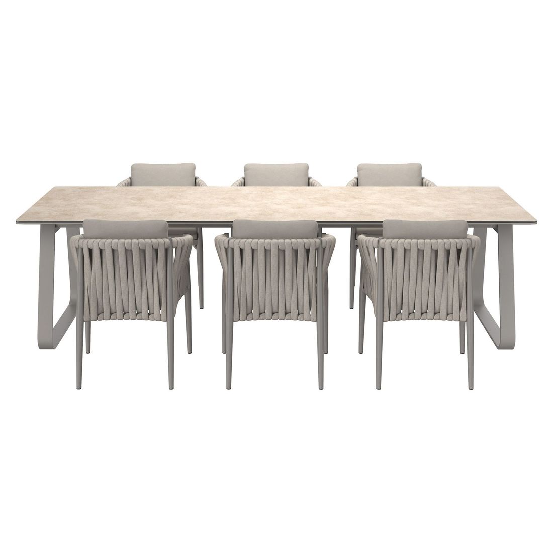 OUTLIV. Lena Gartenmöbel-Set L (6 Plätze) Tisch 280x100cm