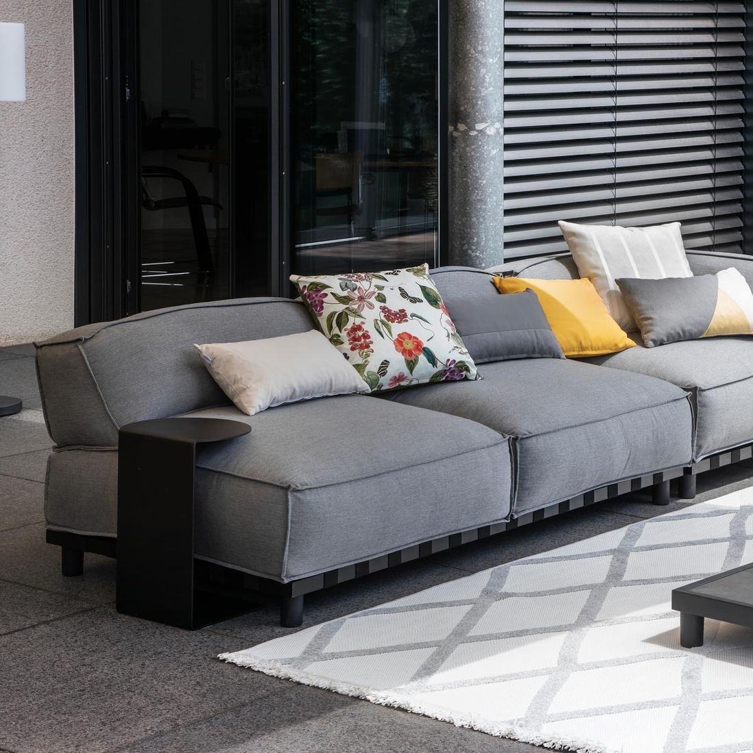 SCHÖNER WOHNEN-Kollektion Vlieland Gartenloungesofa Aluminium/Sunbrella