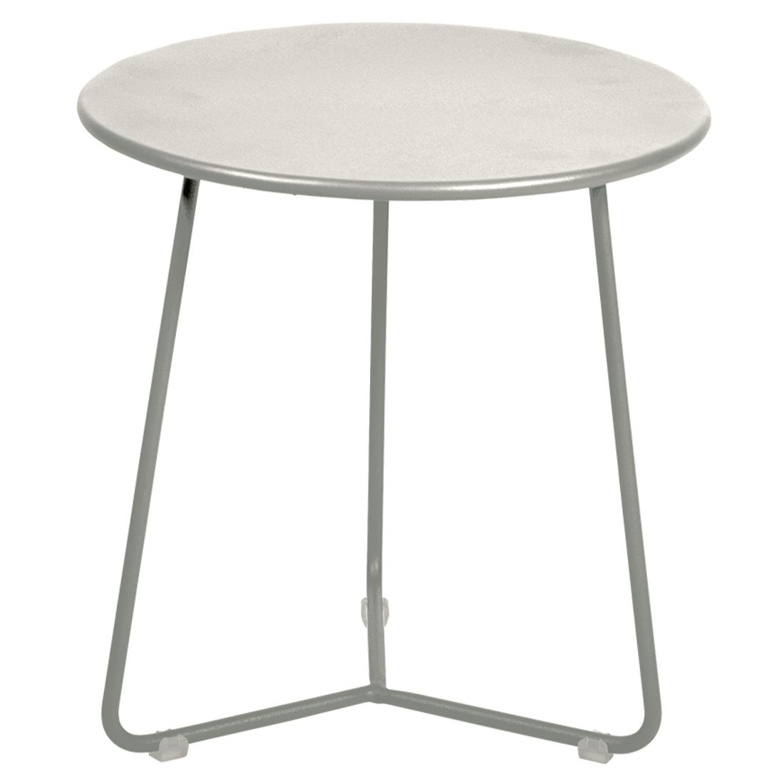 Fermob Cocotte Beistelltisch Ø34x36cm Stahl Lehmgrau Gartenund