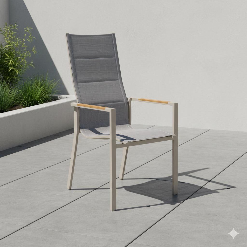 LC Garden Unicamo Stapelsessel Hochlehner Aluminium/Textilene