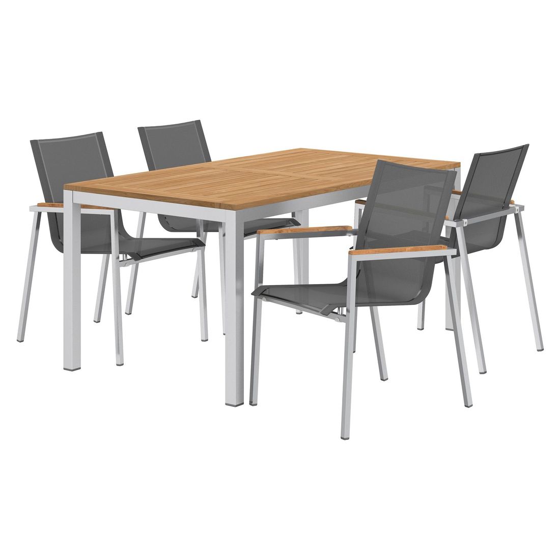 OUTLIV. Rimini Gartenmöbel-Set M (4 Plätze) Tisch 160x90cm