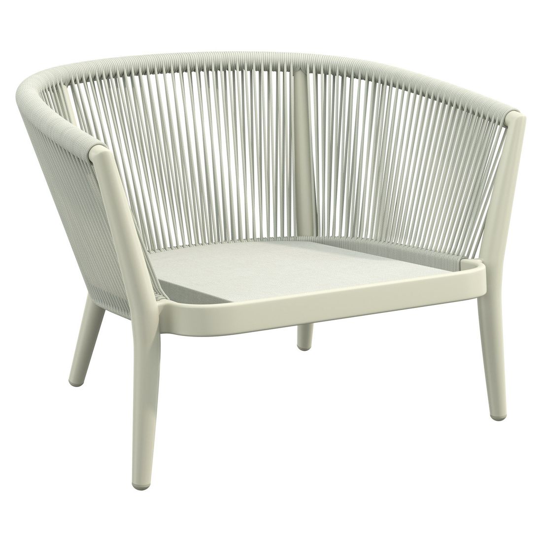 OUTLIV. Monet Loungesessel Aluminium/Rope/Olefin