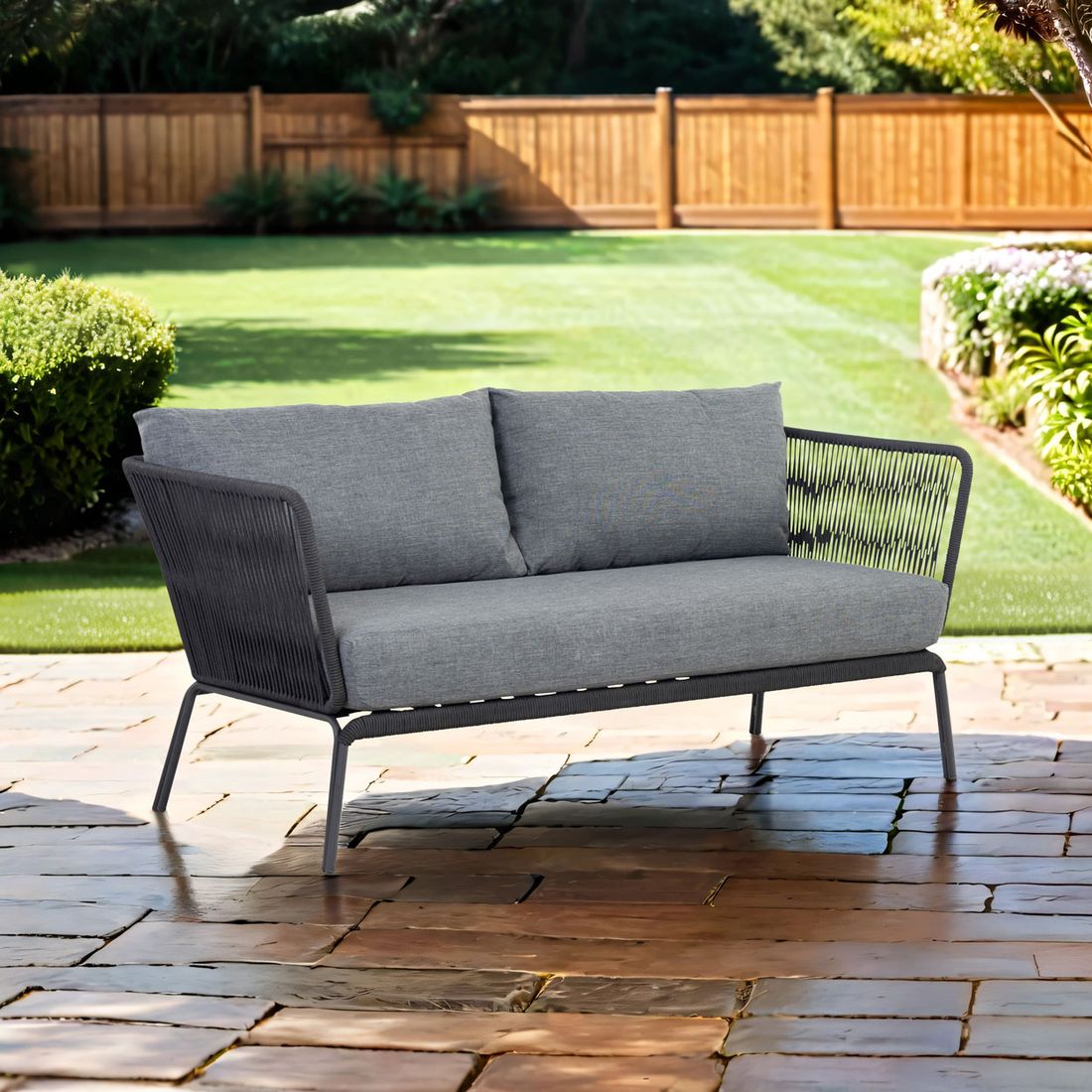 Cosmic Collection Lion Gartenloungesofa Stahl/Rope/Olefin