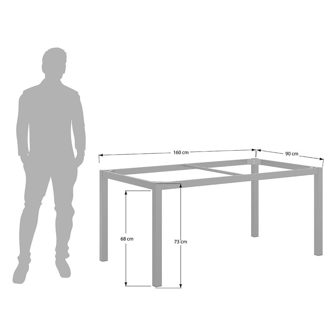 OUTLIV. Fontana Gartenmöbelset 5-tlg. Tisch 160x90cm