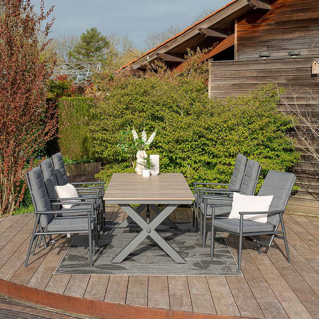 Garden Impressions Biola Verstellsessel Aluminium/Polyester