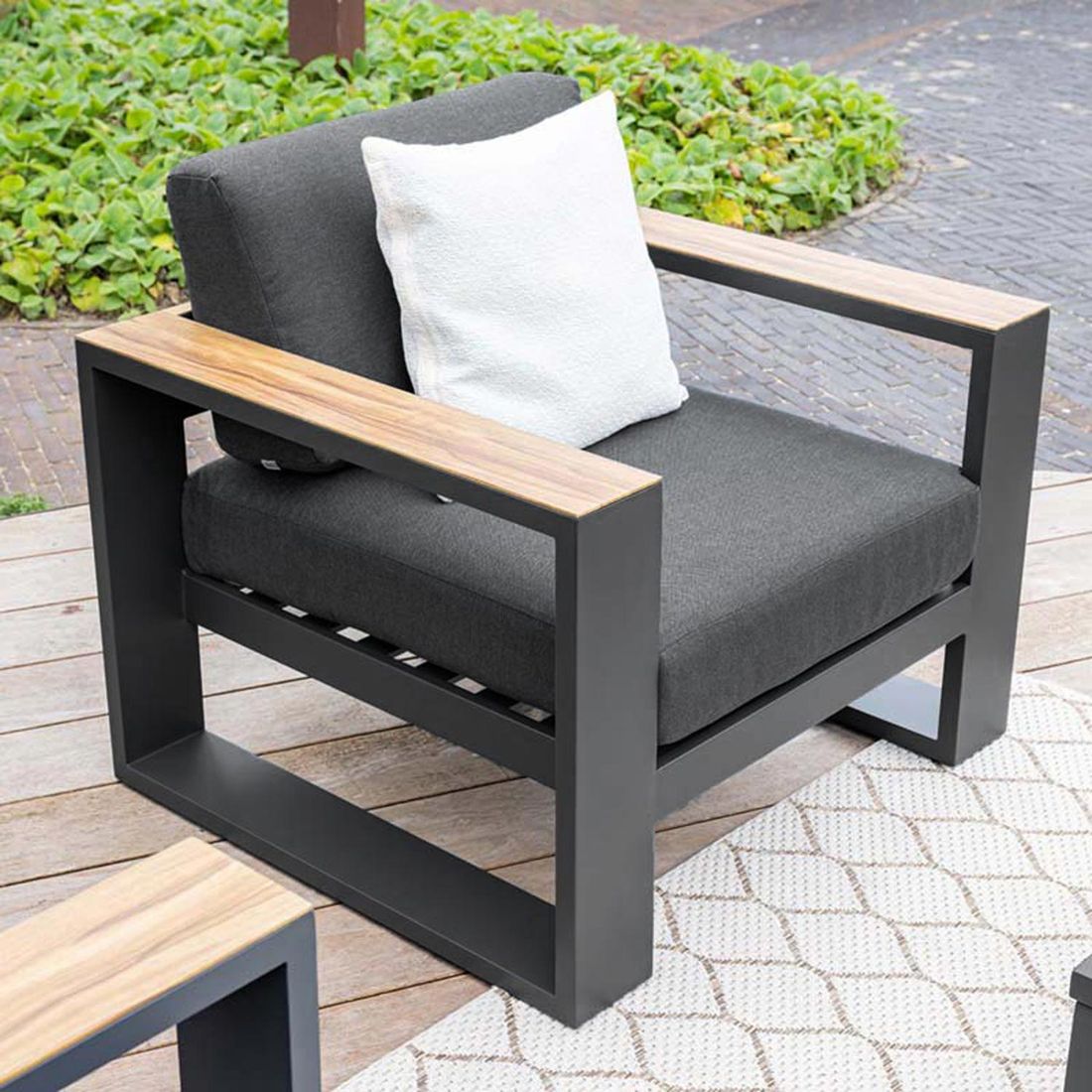 Garden Impressions Cube Loungesessel Aluminium/Polyester