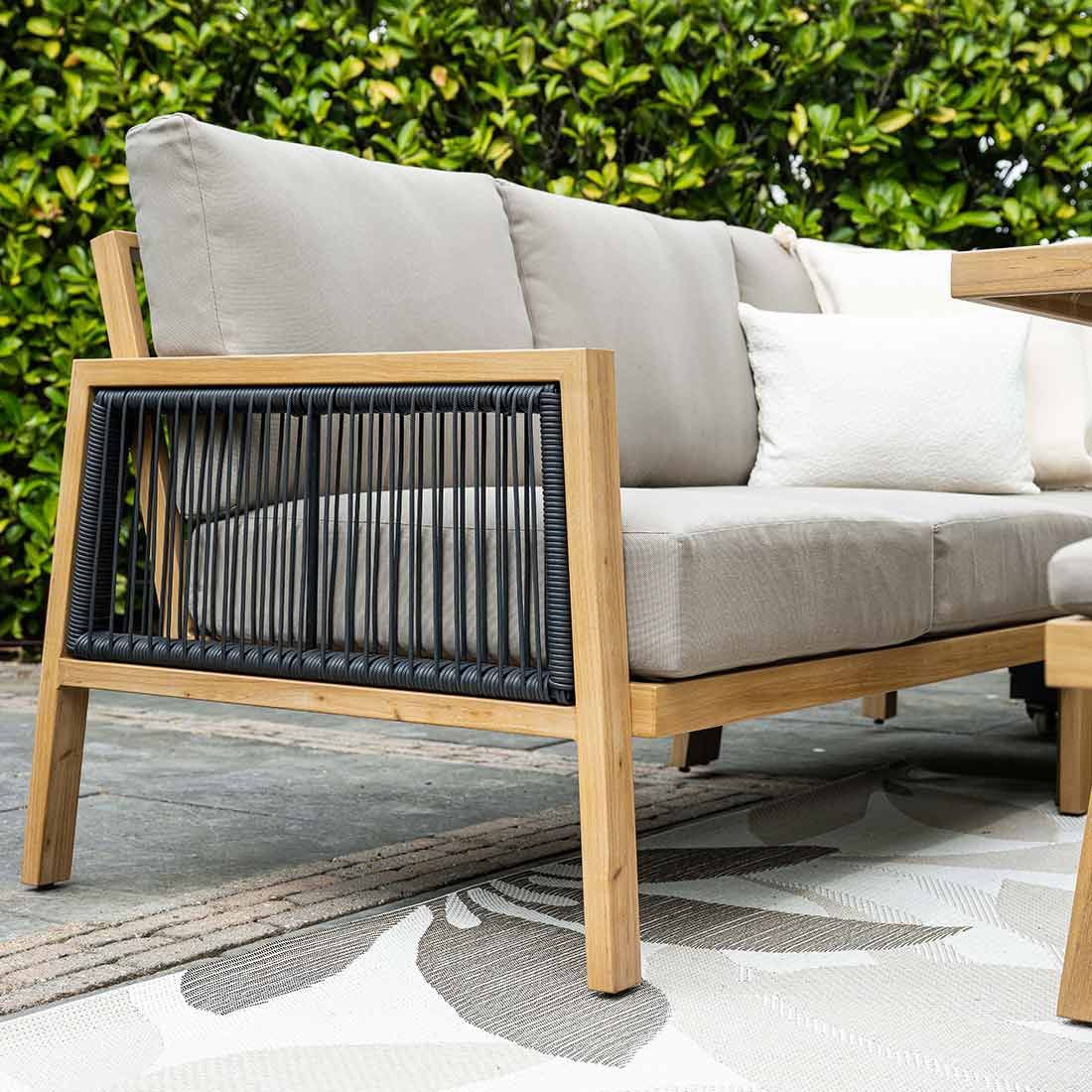 Garden Impressions Decala Dininglounge 5-tlg. Aluminium/Rope/Textilene