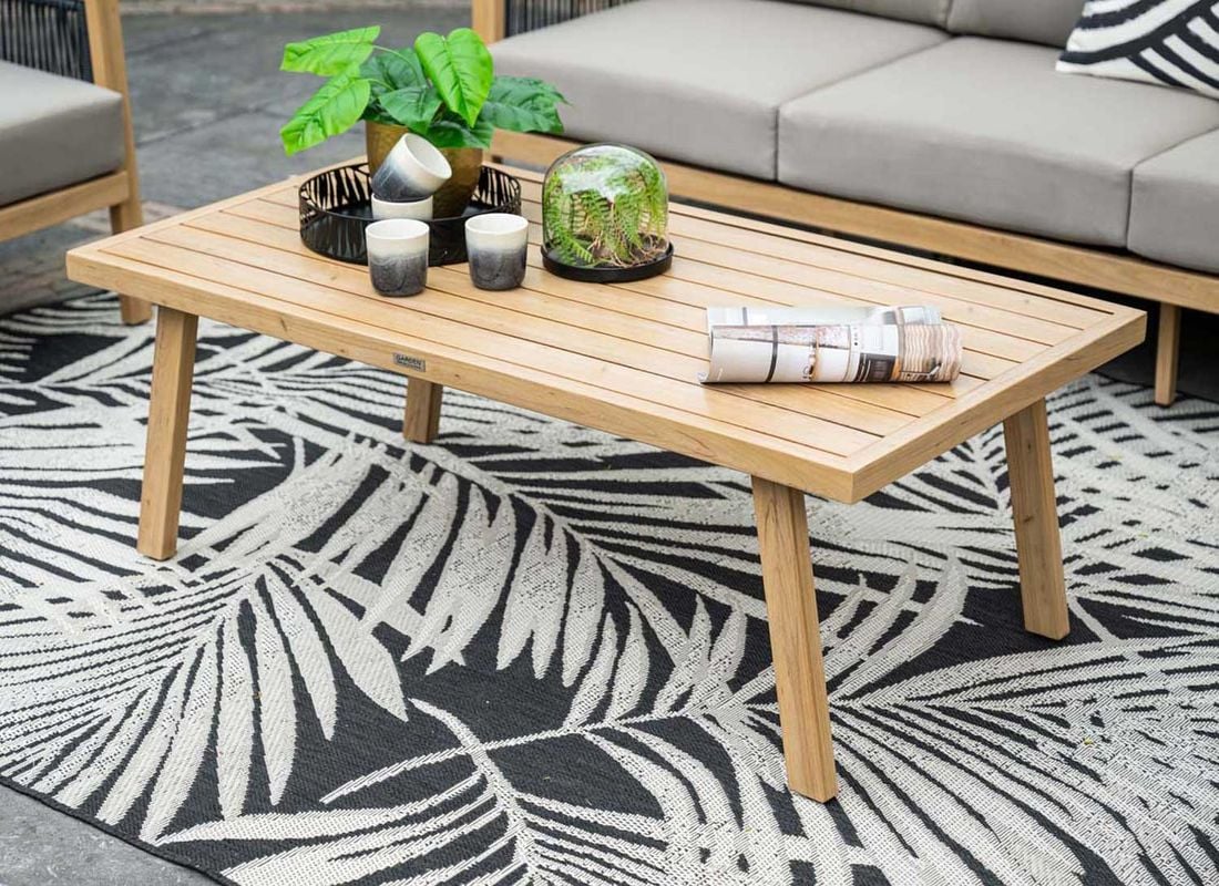 Garden Impressions Decala Loungeset inkl. Loungetisch Aluminium/Rope/Polyester Teaklook