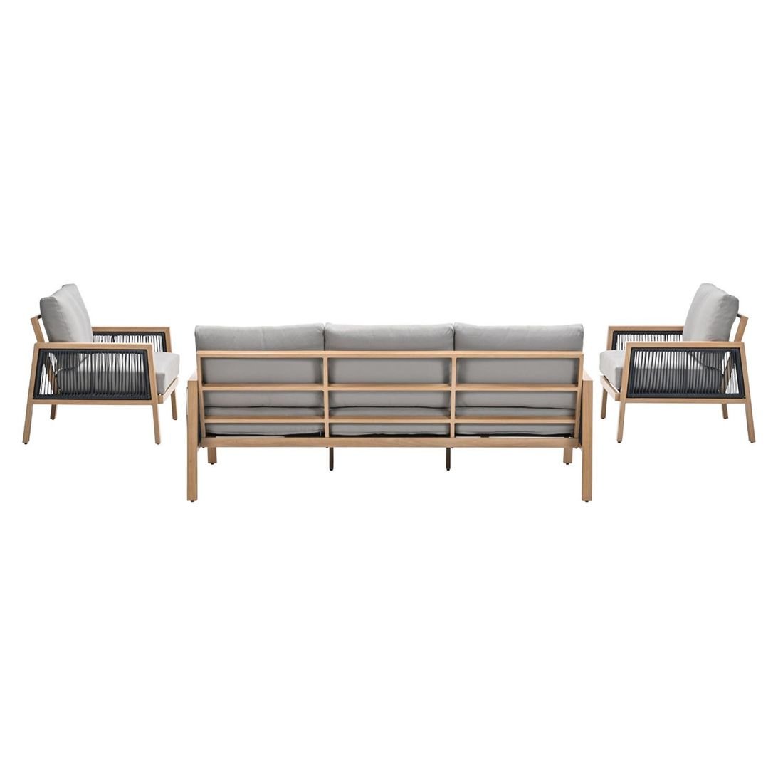Garden Impressions Decala Loungeset inkl. Loungetisch Aluminium/Rope/Polyester Teaklook