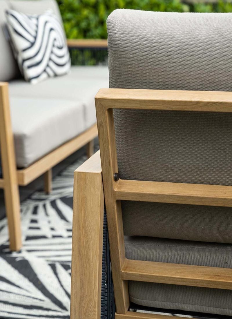 Garden Impressions Decala Loungeset inkl. Loungetisch Aluminium/Rope/Polyester Teaklook