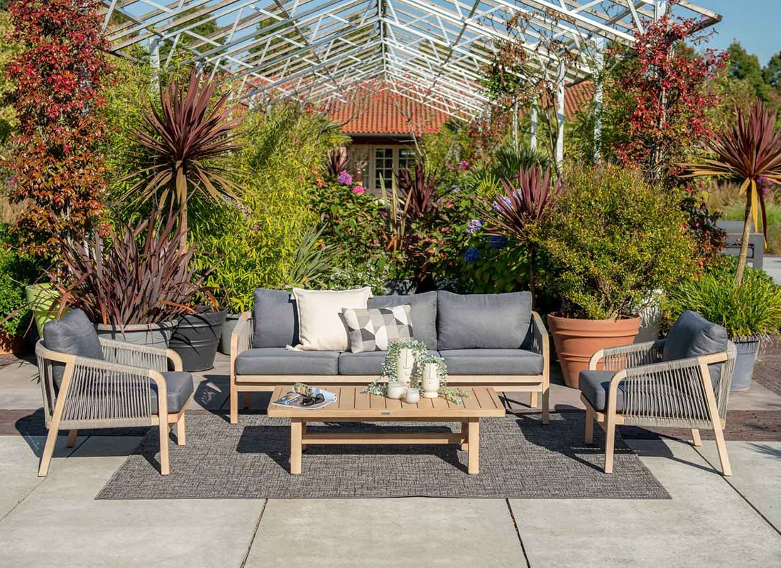 Garden Impressions Santos Loungeset Akazie/Rope/Polyester
