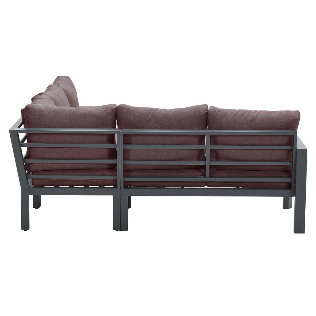 Garden Impressions Zion Ecklounge Aluminium/Polster + Tisch 75x75 cm