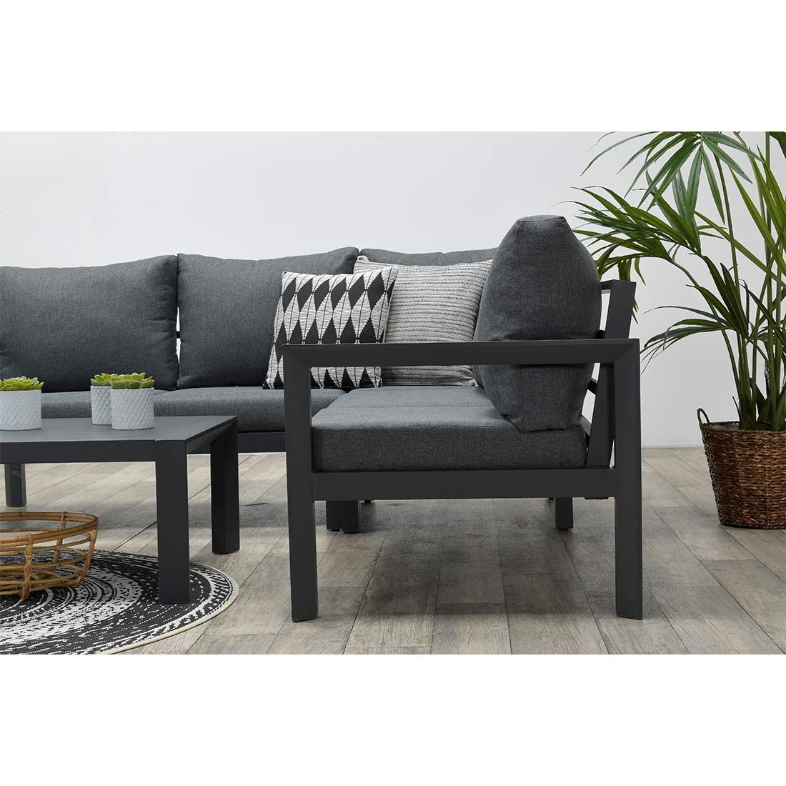 Garden Impressions Zion Ecklounge Aluminium/Polster