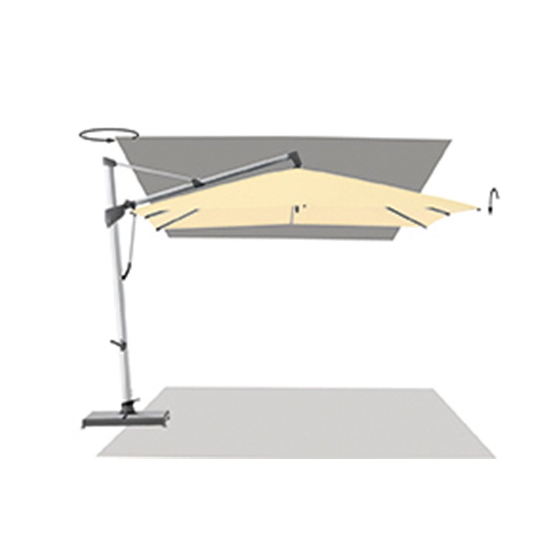 Glatz Sombrano S+ Ampelschirm 300x300cm