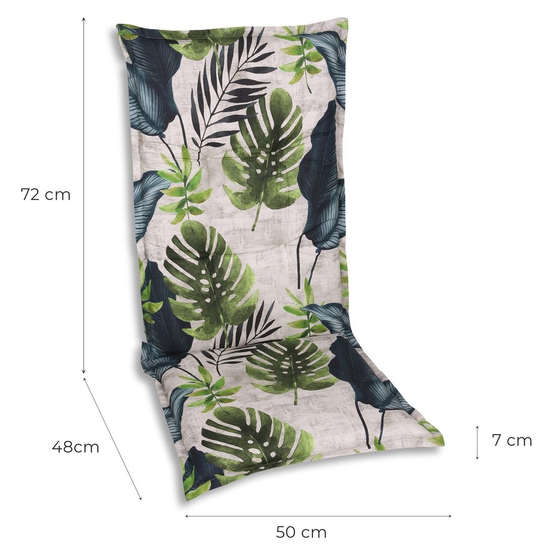 GO-DE Gartenstuhlauflage Hochlehner 50x120cm Mischgewebe