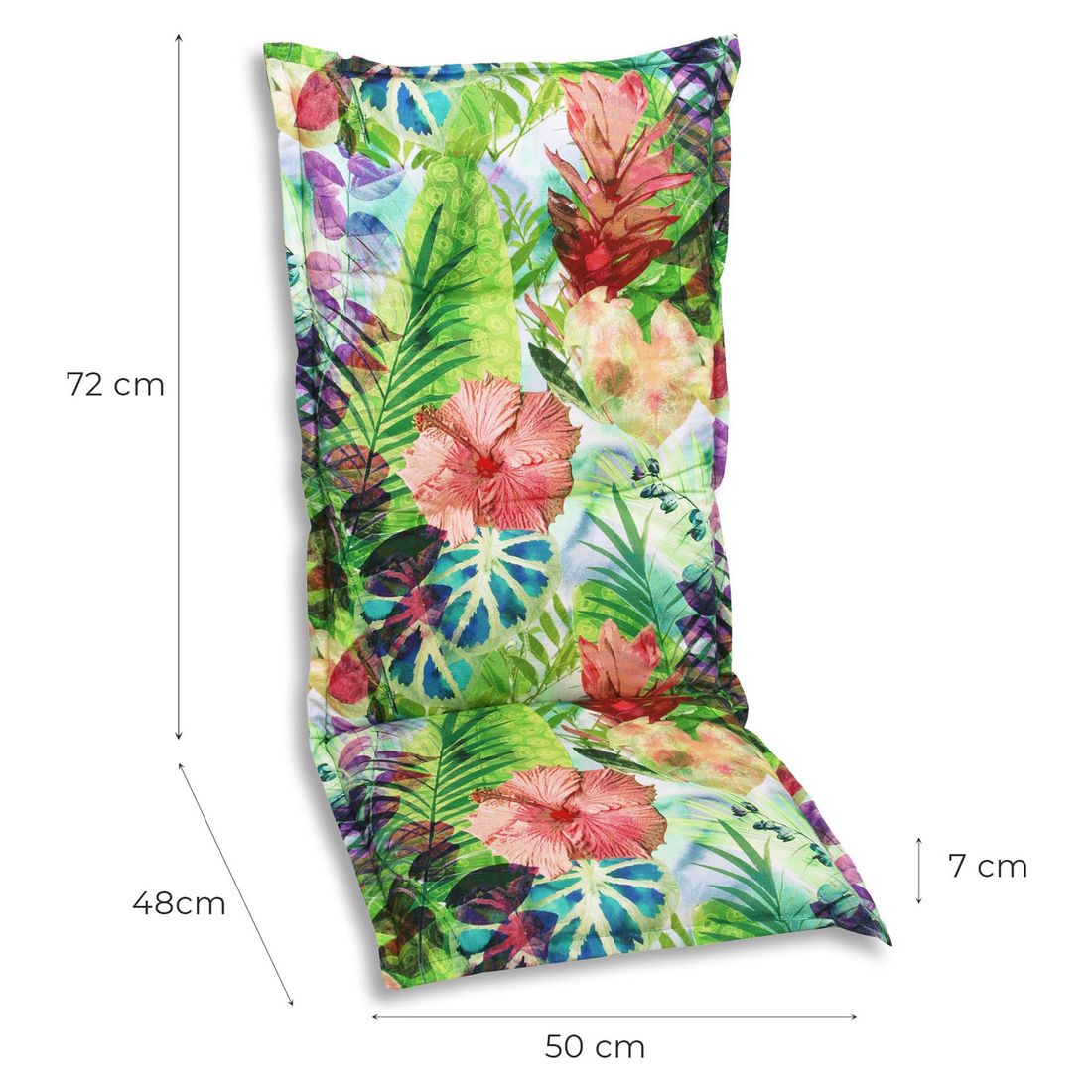 GO-DE Gartenstuhlauflage Hochlehner 50x120cm Mischgewebe