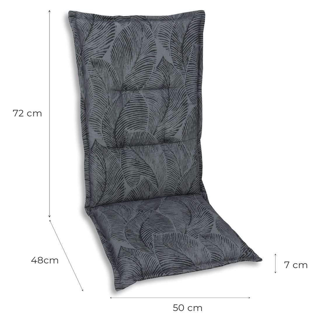 GO-DE Gartenstuhlauflage Hochlehner 50x120cm Mischgewebe