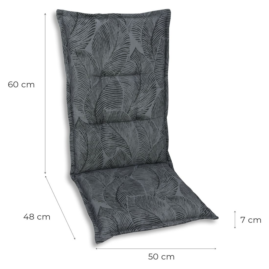 GO-DE Gartenstuhlauflage Mittellehner 50x108cm Mischgewebe
