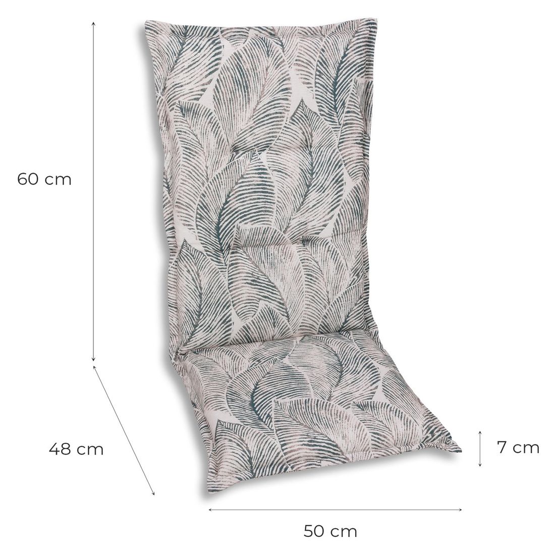 GO-DE Gartenstuhlauflage Mittellehner 50x108cm Mischgewebe