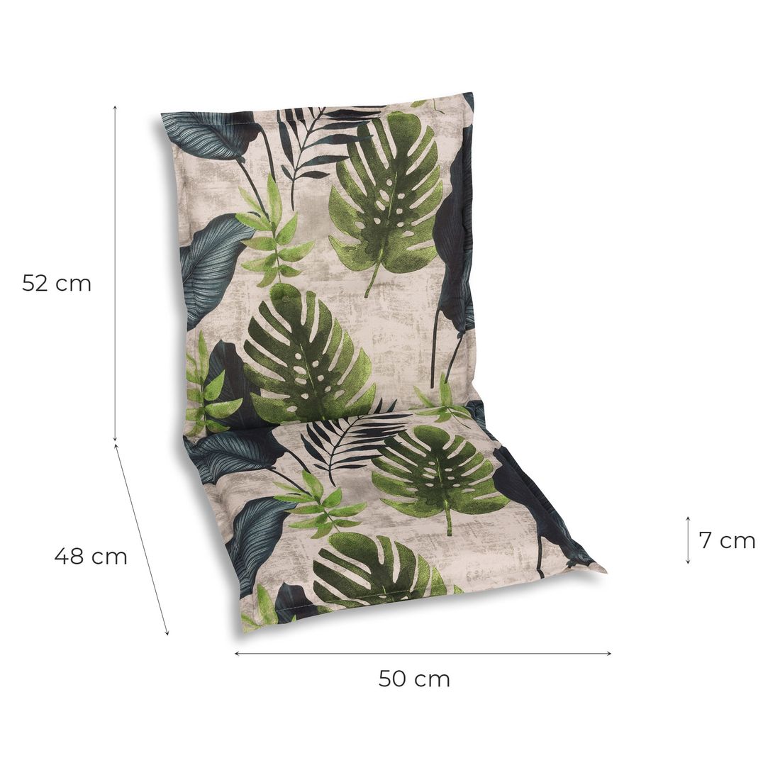 GO-DE Gartenstuhlauflage Niedriglehner 50x100cm Mischgewebe
