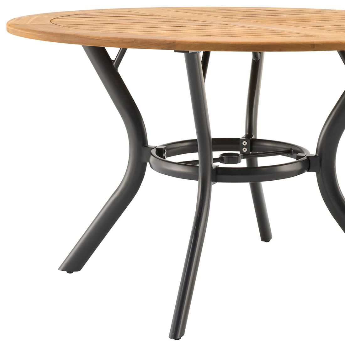 Hartman South Wales Gartentisch Ø120cm Aluminium/Teak