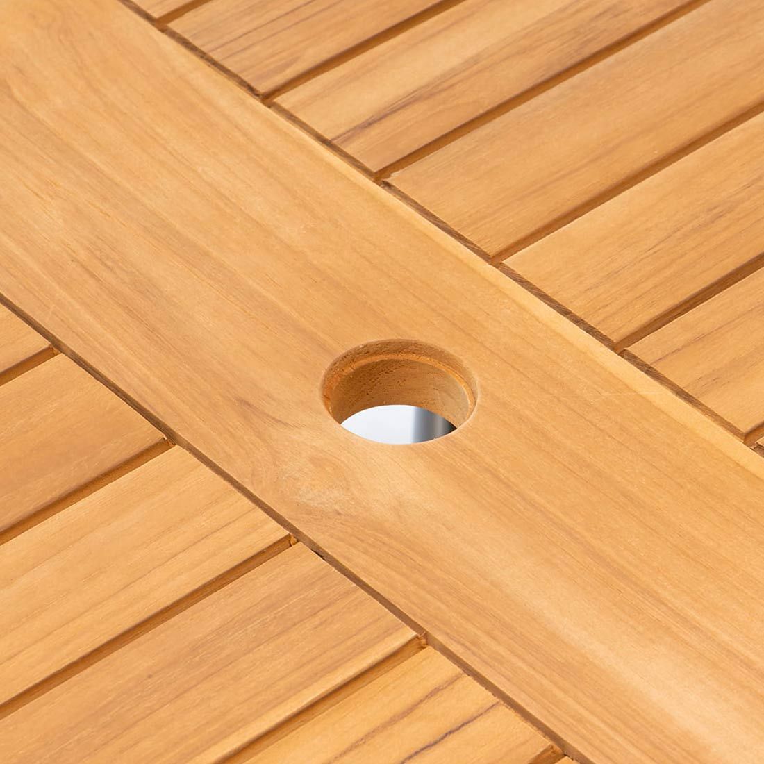 Hartman South Wales Gartentisch Ø120cm Aluminium/Teak