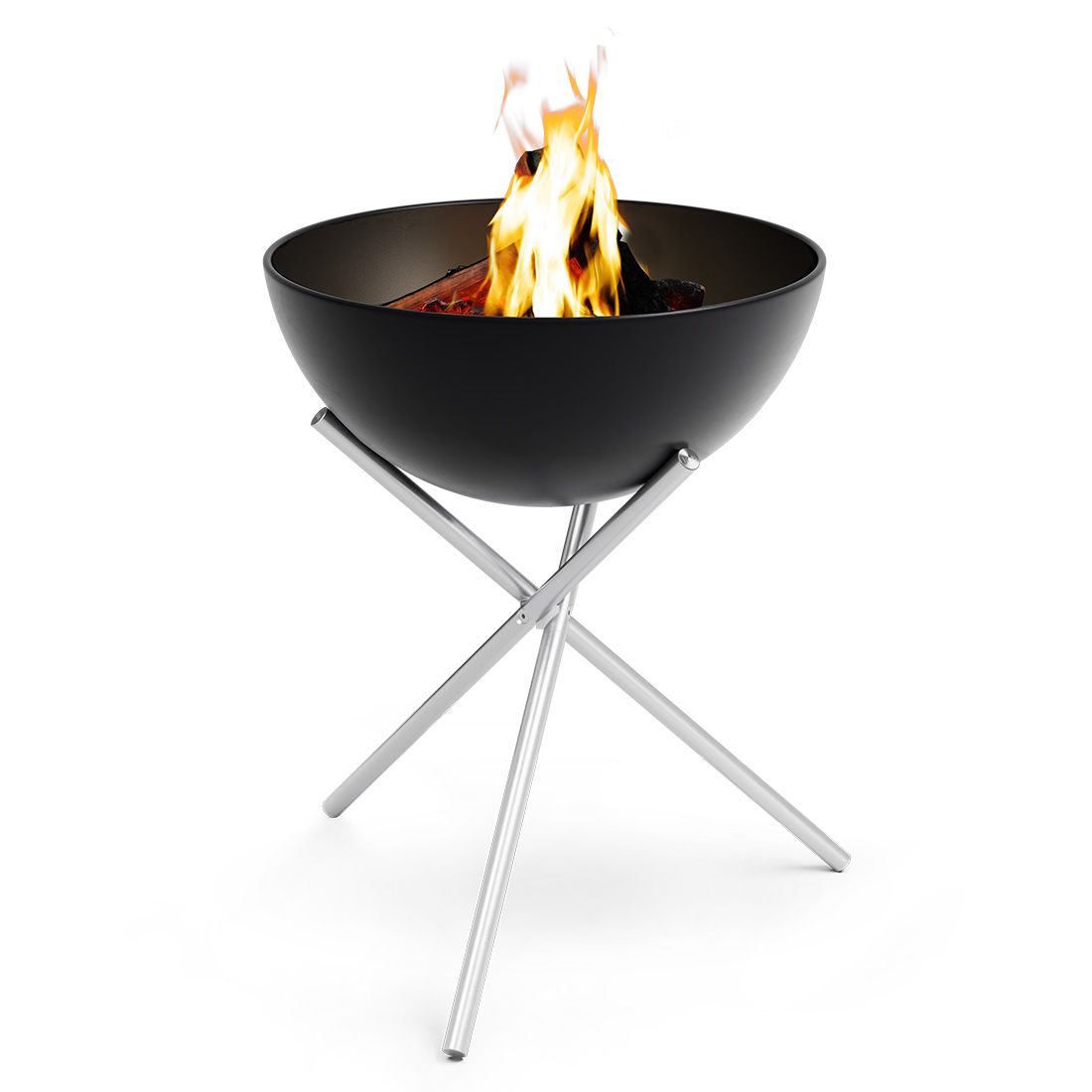 höfats BOWL 57 Feuerschale mit Dreibein Edelstahl/Stahl