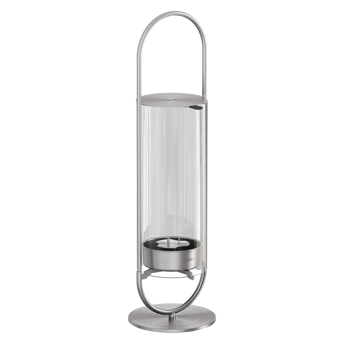 höfats Oval Candle 35 Kerzenhalter Edelstahl/Glas