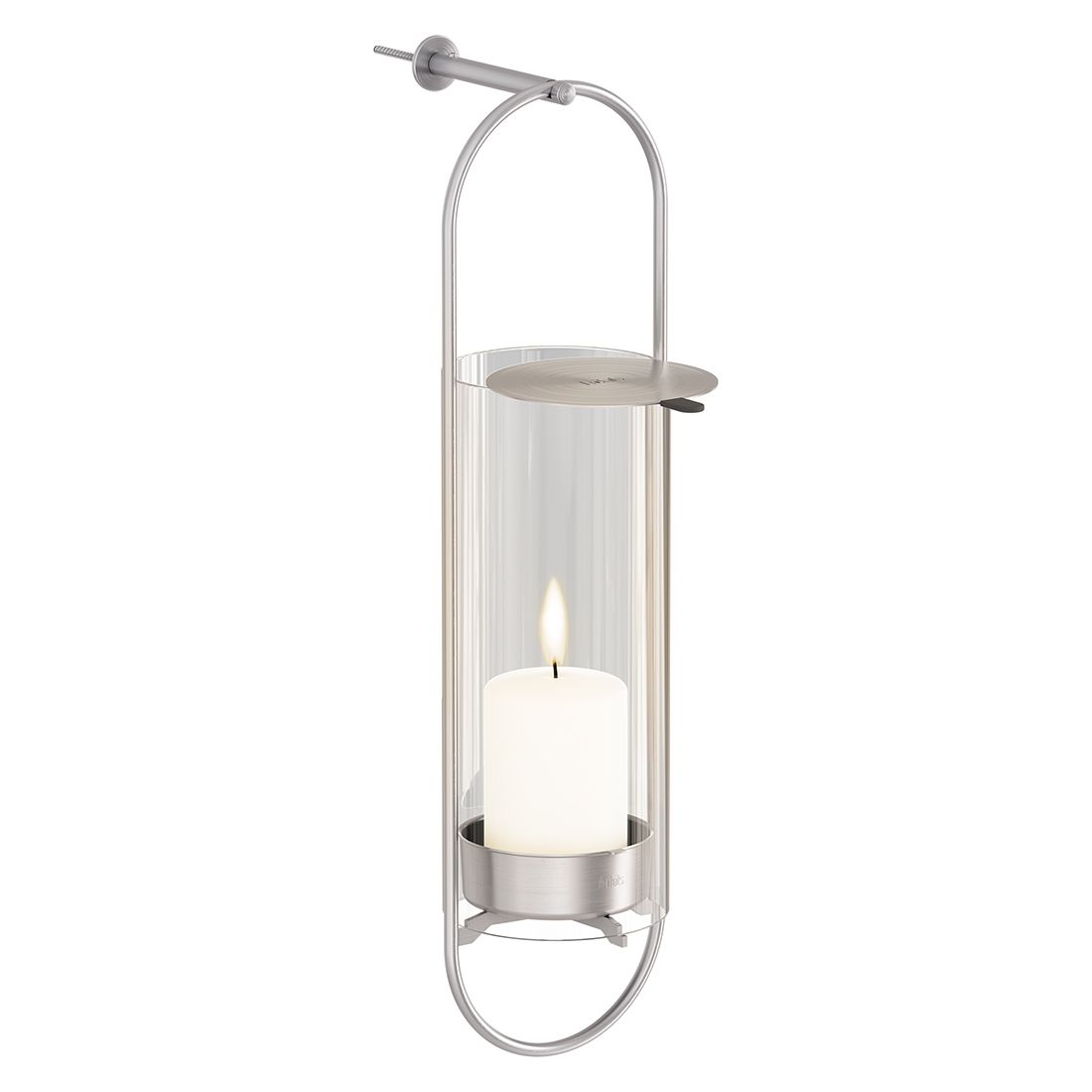 höfats Oval Candle Wandhalterung Edelstahl