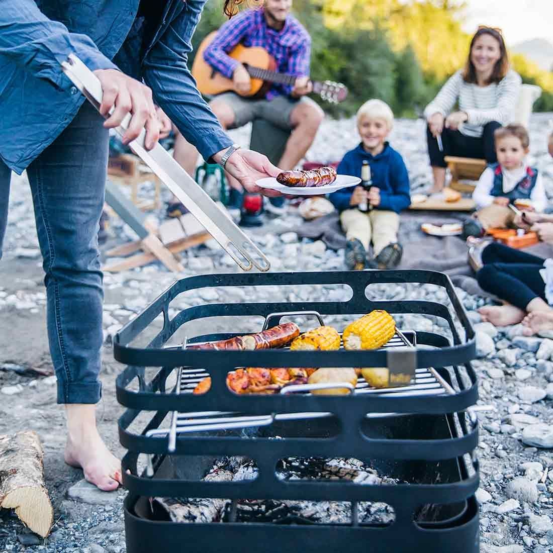 höfats CUBE Grillrost aus Edelstahl zu Feuerkorb Cube