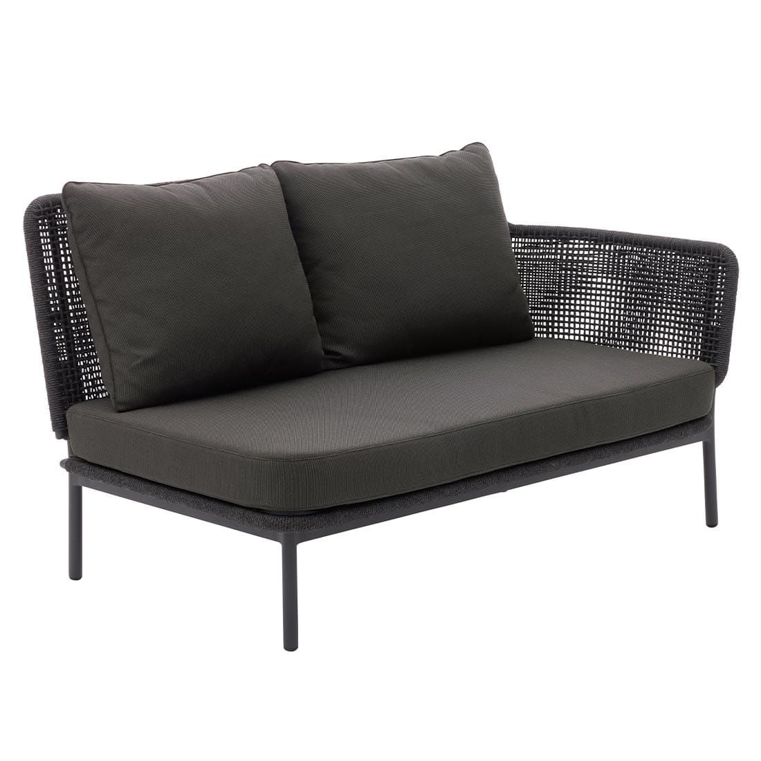 Interliving 7005 Eck-/Endmodul Aluminium/Rope/Olefin