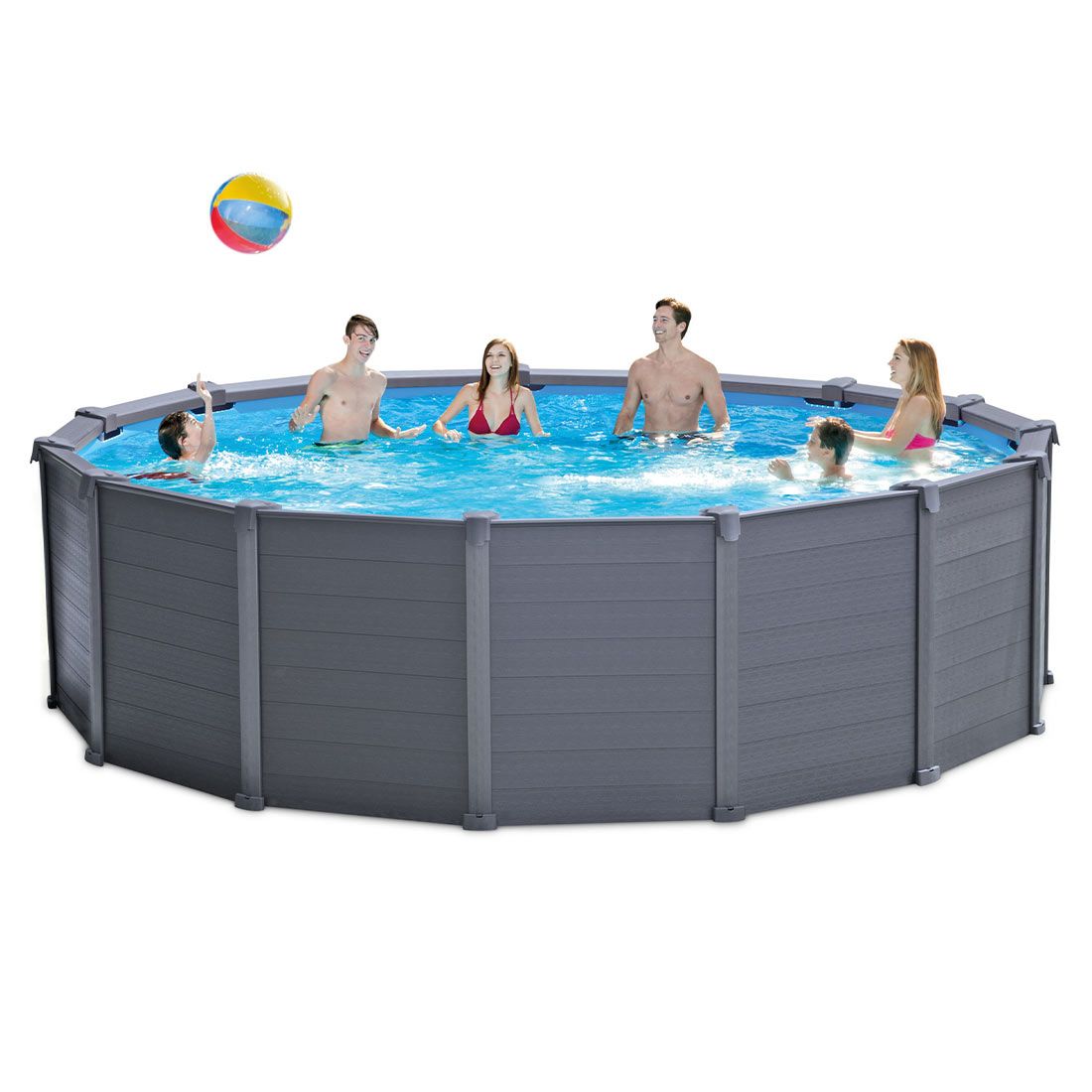 Intex Graphite Panel Pool-Set Ø478x124cm