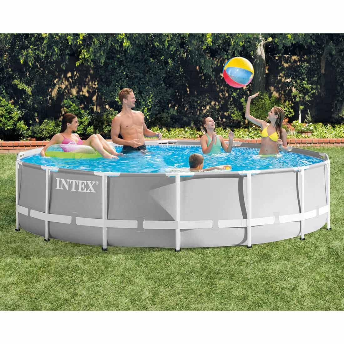 Intex PrismFrame Pool-Set inkl GS-Filterpumpe  Ø427x107cm