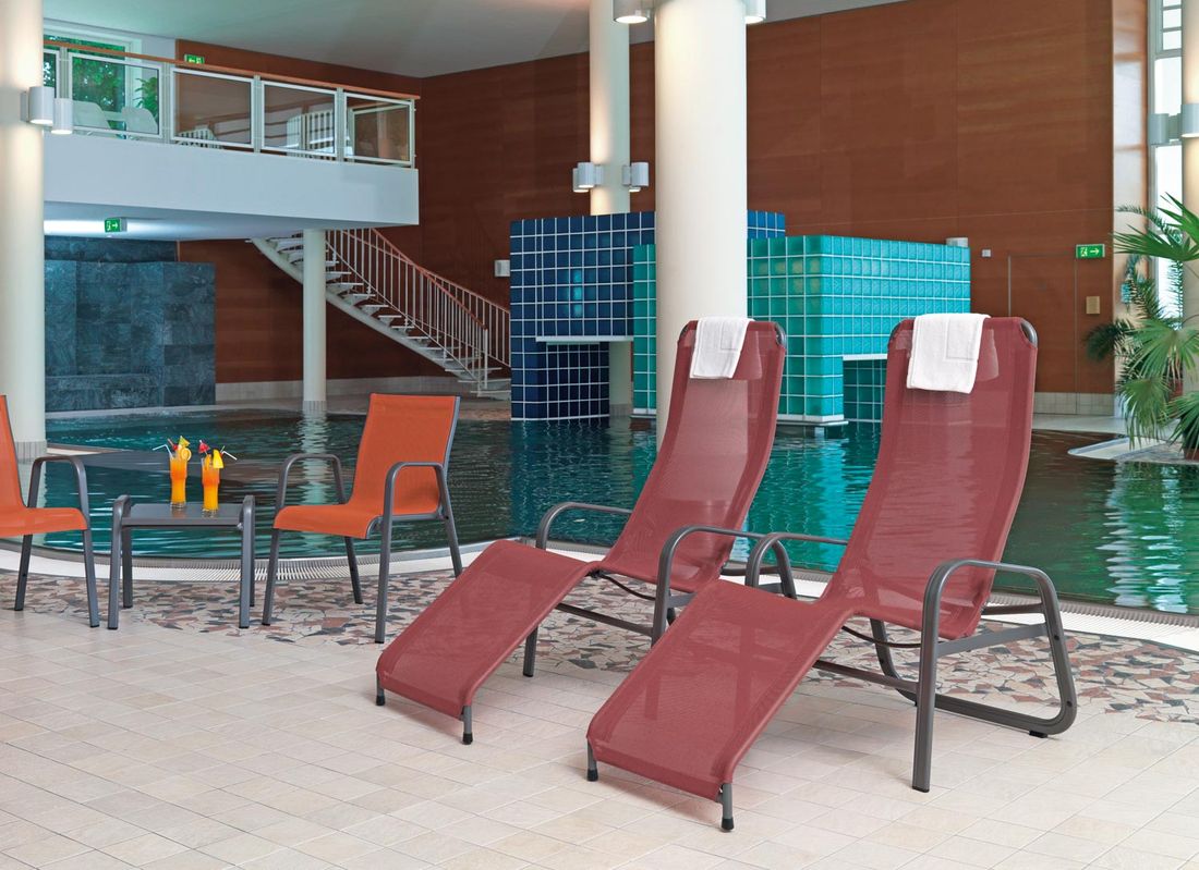 Karasek Florida Bäderliege Aluminium/Textilene