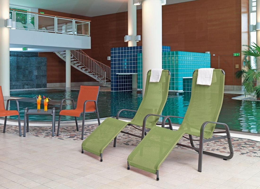 Karasek Florida Bäderliege Aluminium/Textilene