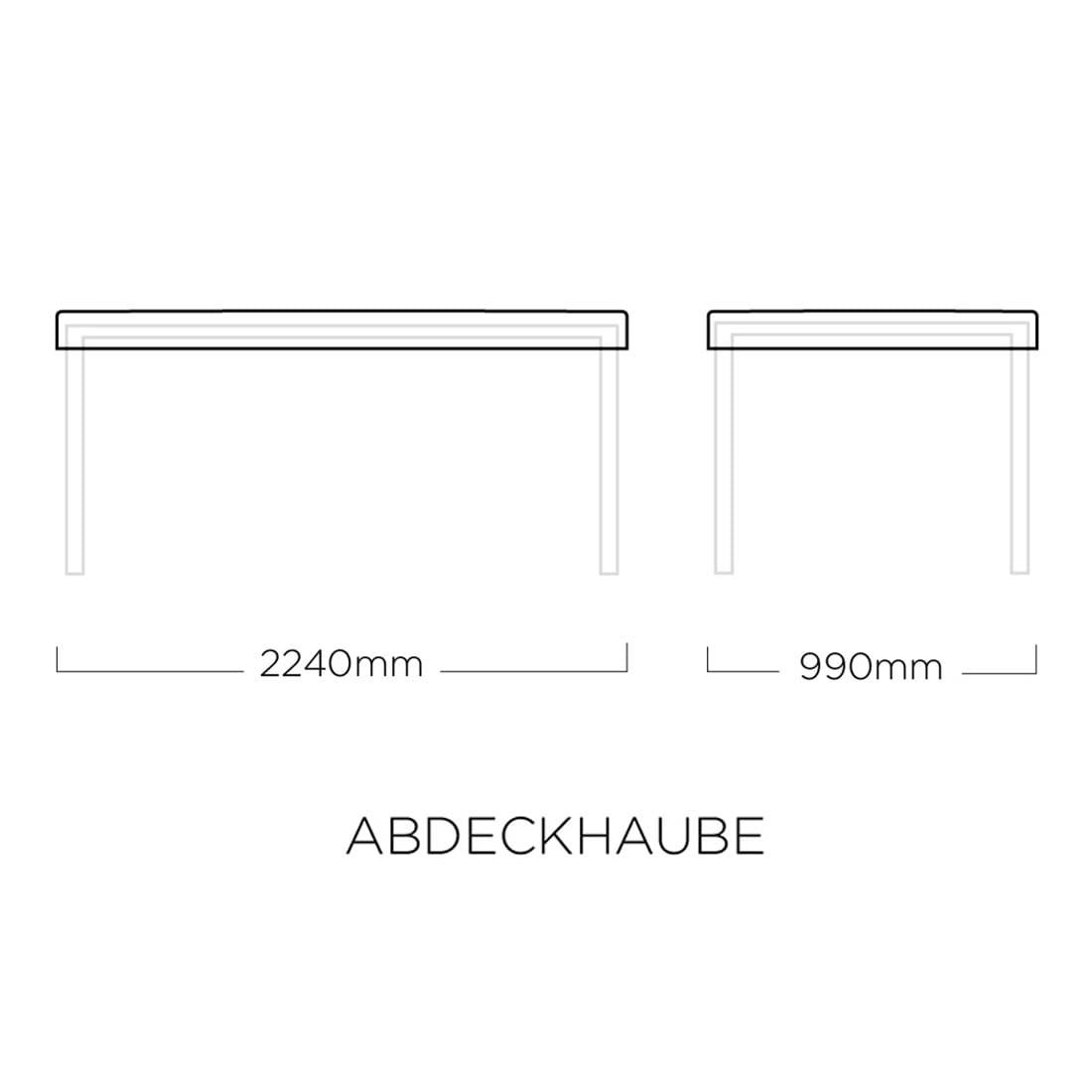 Kettler Gartentisch Schutzhülle 220x95cm Polyester