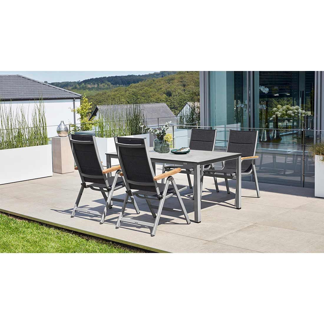 Kettler Cubic Gartentisch-Gestell 160x95 cm Aluminium