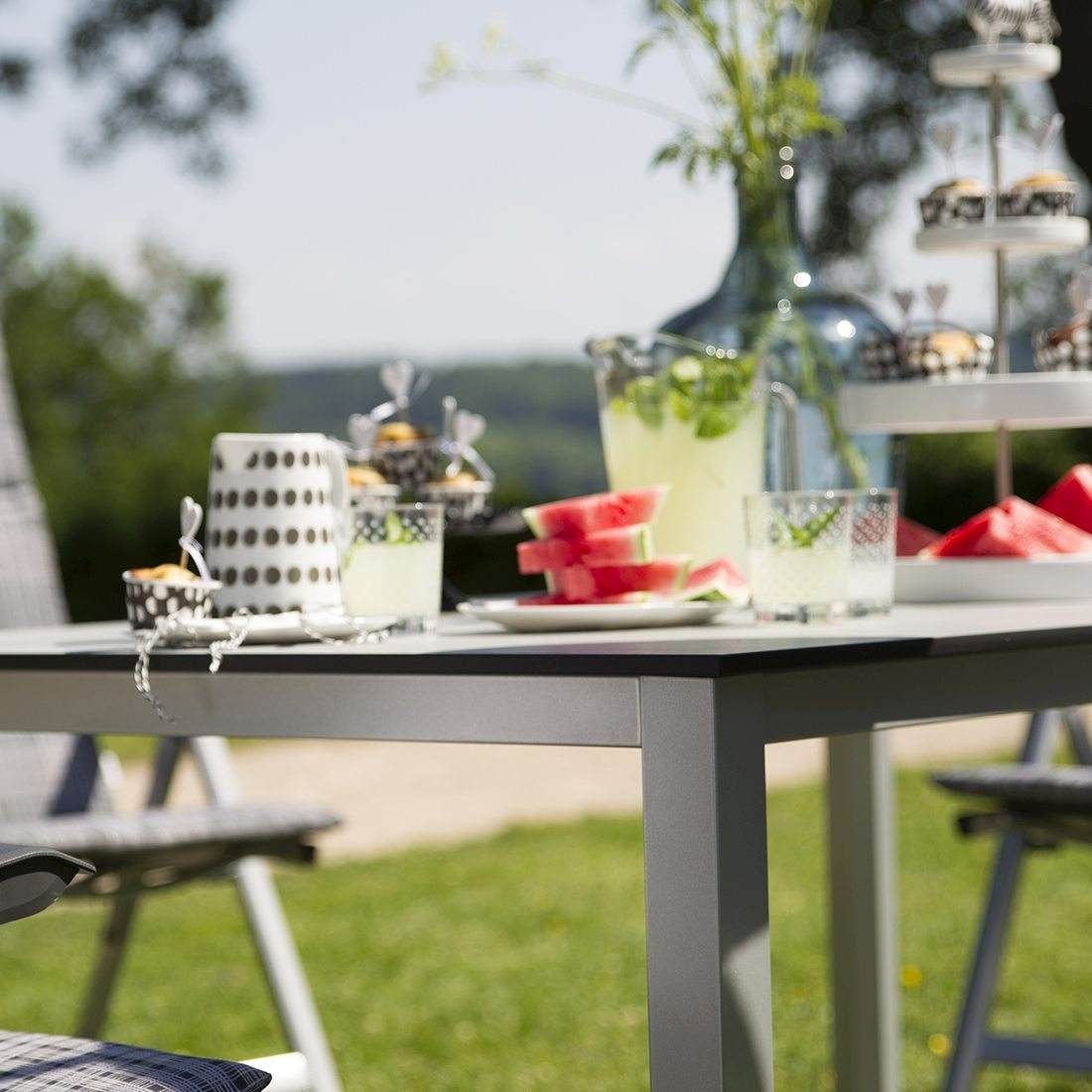 Kettler Cubic Gartentisch-Gestell 160x95 cm Aluminium