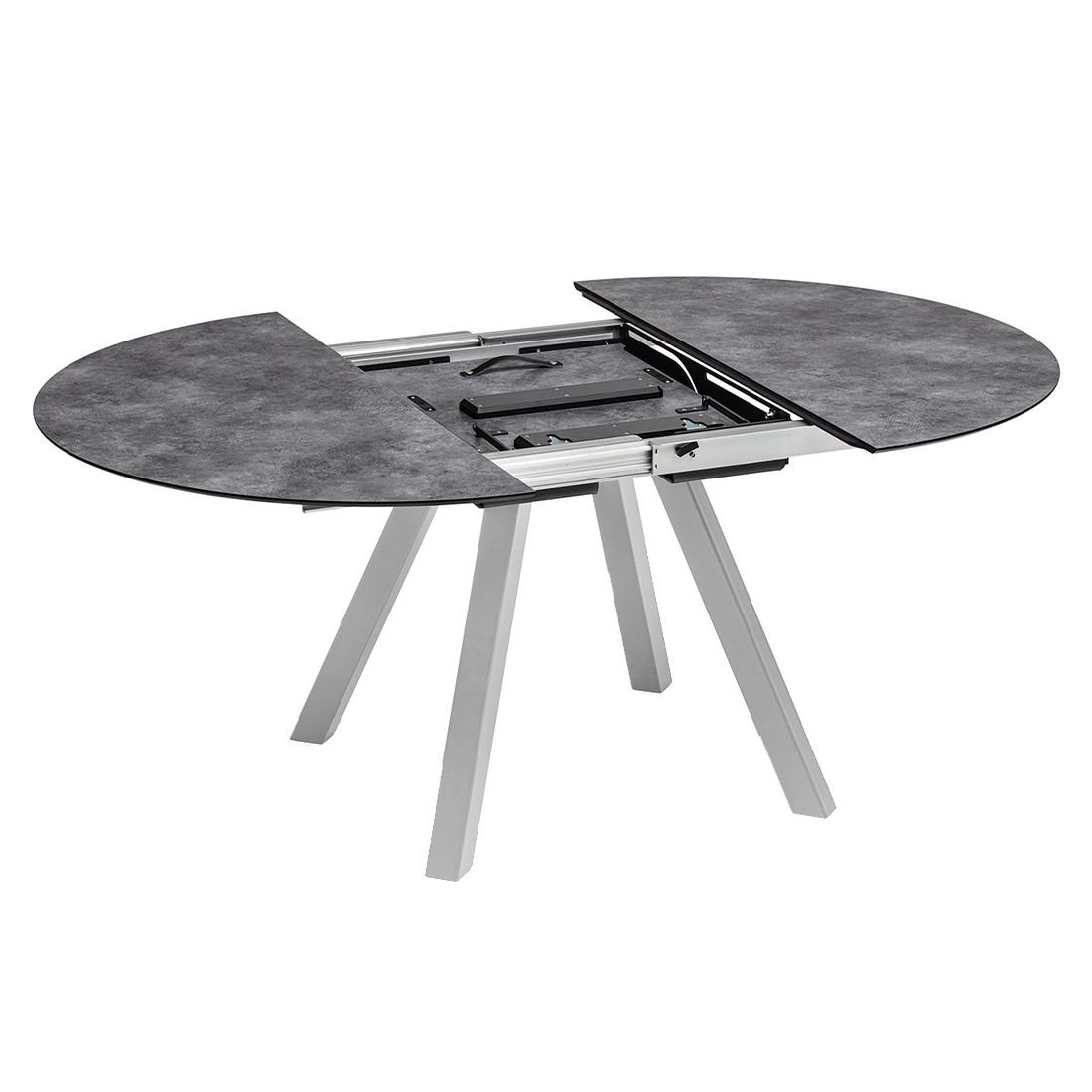 Kettler Ausziehtisch 120/170x120cm Aluminium/HPL