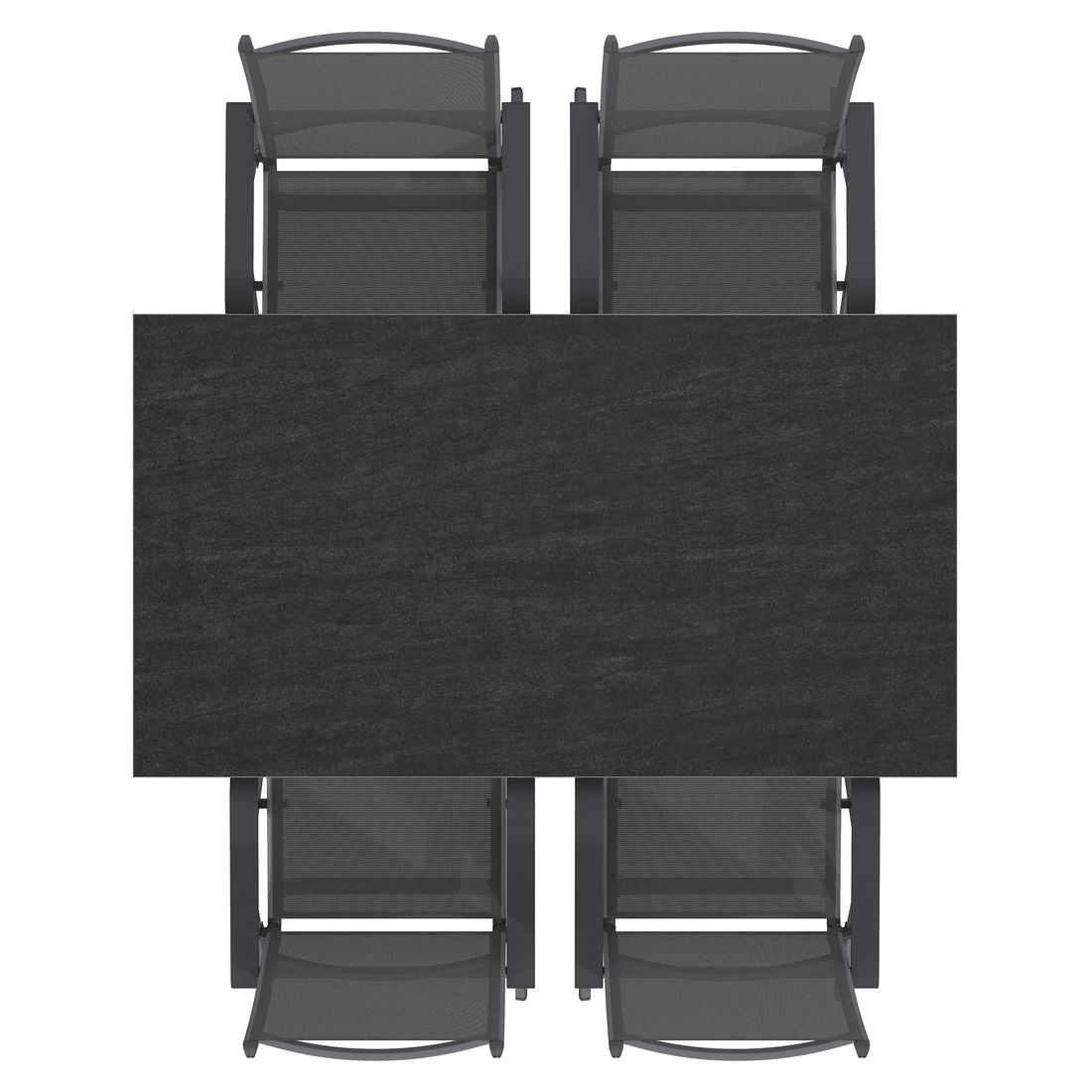 Kettler Basic Plus Gartenmöbel-Set M (4 Plätze) Tisch 160x90cm