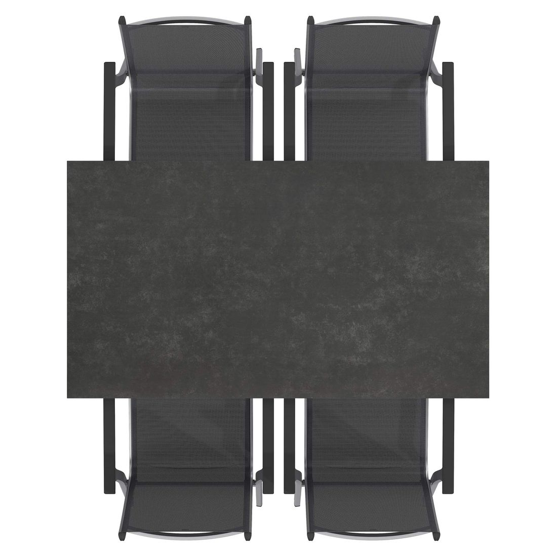 Kettler Basic Plus Gartenmöbel-Set M (4 Plätze) Tisch 160x90cm