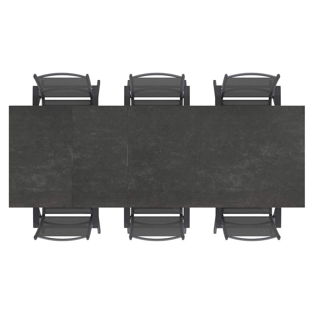 Kettler Basic Plus Gartenmöbel-Set L (6 Plätze) Tisch 160/267x91cm