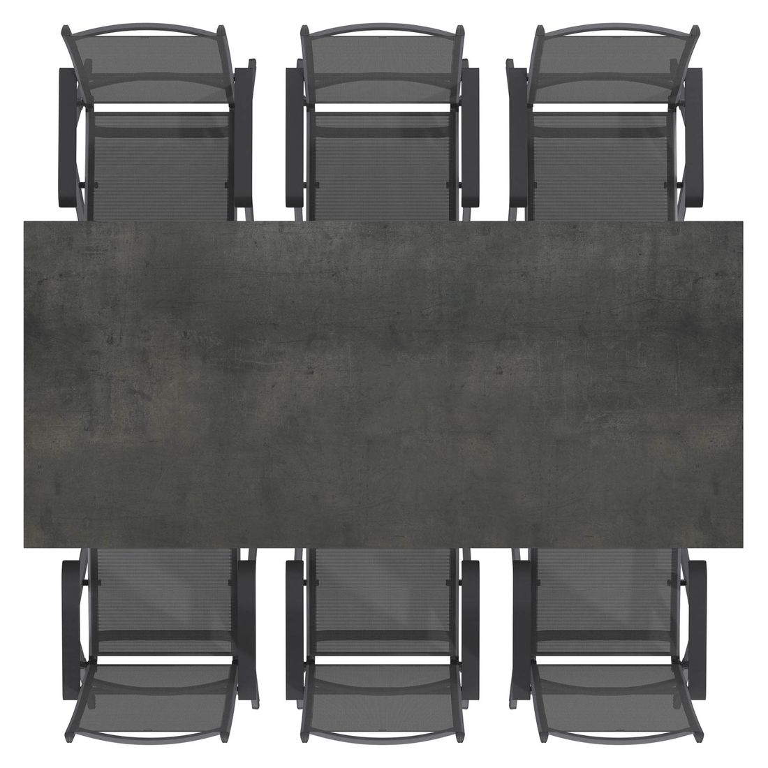 Kettler Basic Plus Gartenmöbel-Set L verstellbar (6 Plätze) Tisch 220x100cm